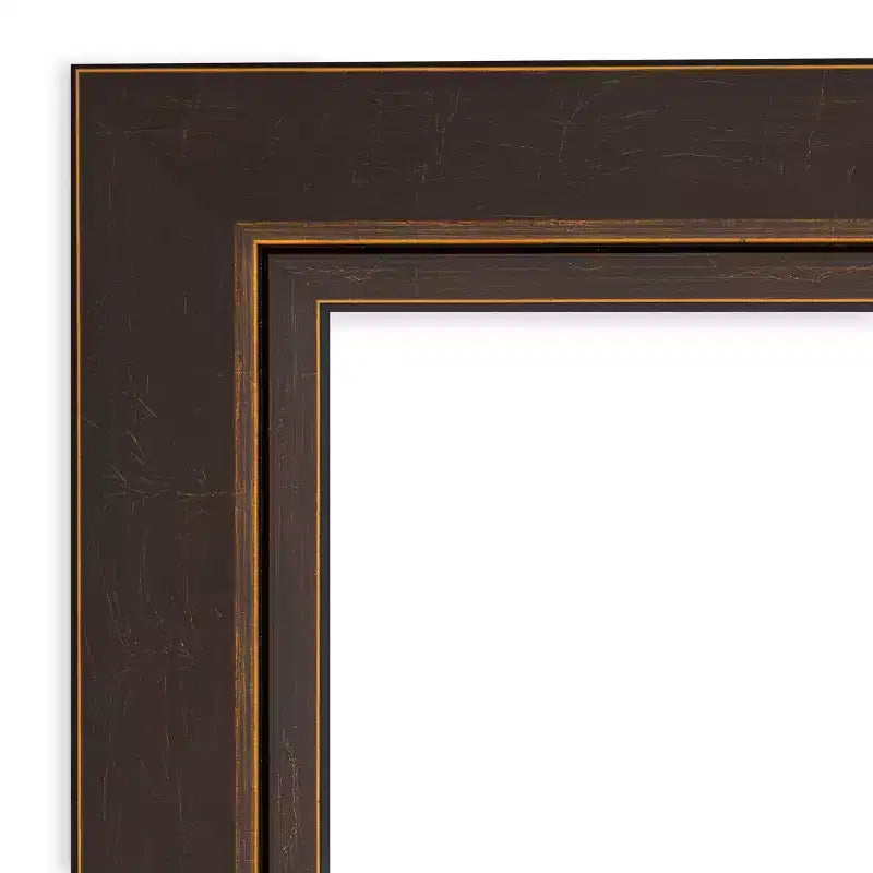 Miroir mural en bois bronze Lara 33" x 27" - Amanti Art