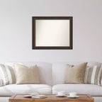 Miroir mural en bois bronze Lara 33" x 27" - Amanti Art