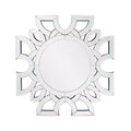 Howard Elliott 19.75"x19.75" Eduina Round Symmetrical Cut Pattern Wall Mirror