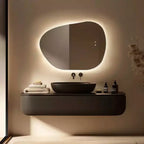 WallBeyond Miroir de vanité LED irrégulier 22"x30" transparent