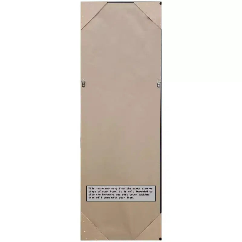 Miroir de porte Amanti Art en bois marron non biseauté 20 x 54 po