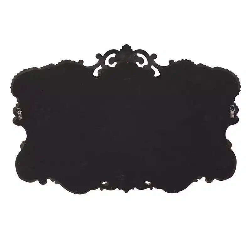 Miroir mural rectangulaire Howard Elliott 40 po x 30 po à cadre en fer et fini argent chiné