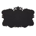 Miroir mural rectangulaire Howard Elliott 40 po x 30 po à cadre en fer et fini argent chiné