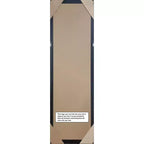 Miroir de porte 46x132 cm en bois recyclé sans biseau sarcelle/gris - Amanti Art