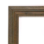 Amanti Art Miroir psyché 68,6 x 160 cm sans biseau : Marron rustique, cadre en bois, option de montage mural