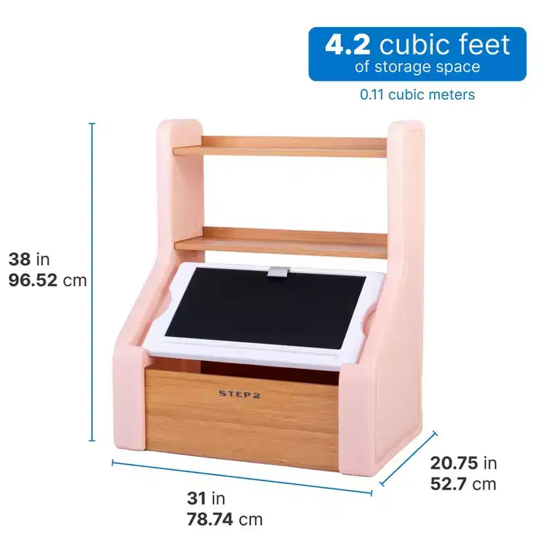 Table et coffre de rangement Step2 Harmony pour enfants - Rose