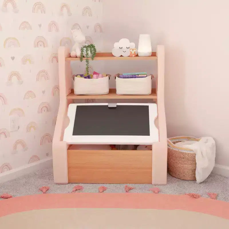 Table et coffre de rangement Step2 Harmony pour enfants - Rose