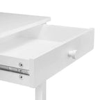 Ensemble bureau et chaise pour enfants RiverRidge avec 2 casiers de rangement pour l'art et 2 étagères latérales, blanc avec 2 barres magnétiques d'affichage d'œuvres d'art