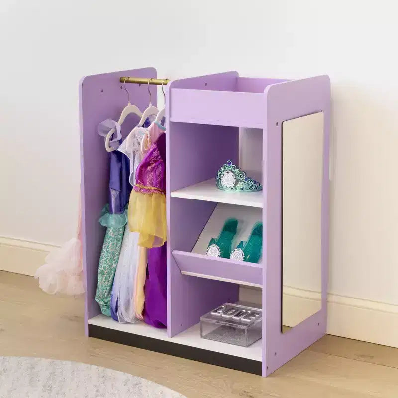 Humble Crew Meuble de Rangement pour Déguisements d'Enfants avec Miroir Violet
