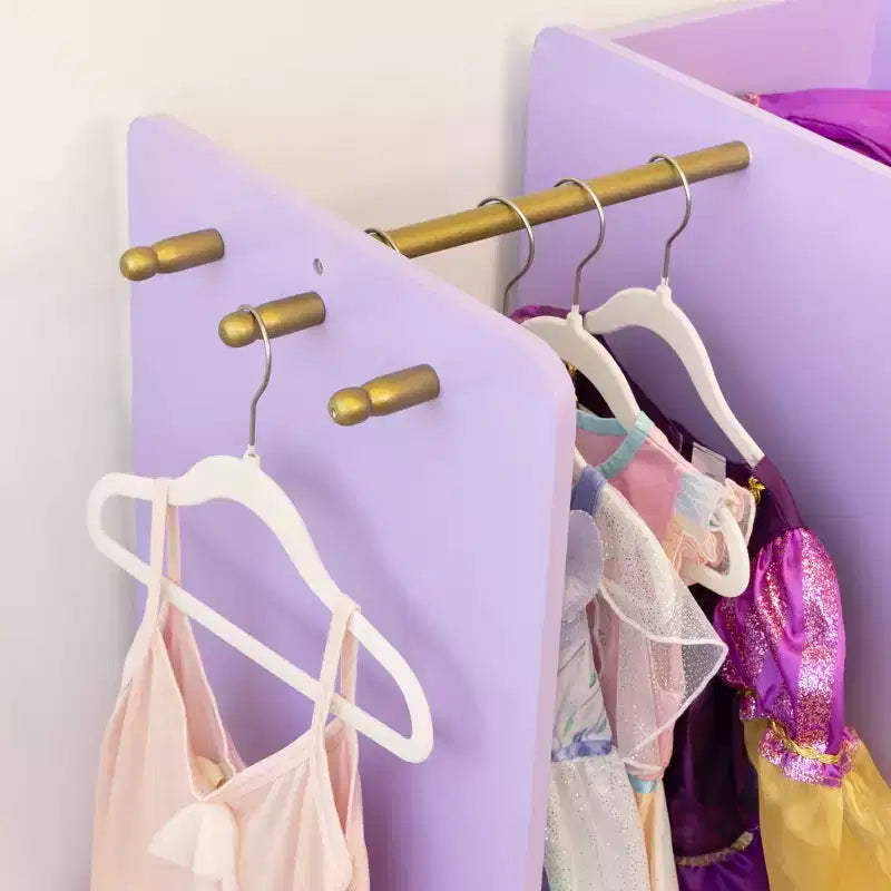 Humble Crew Meuble de Rangement pour Déguisements d'Enfants avec Miroir Violet