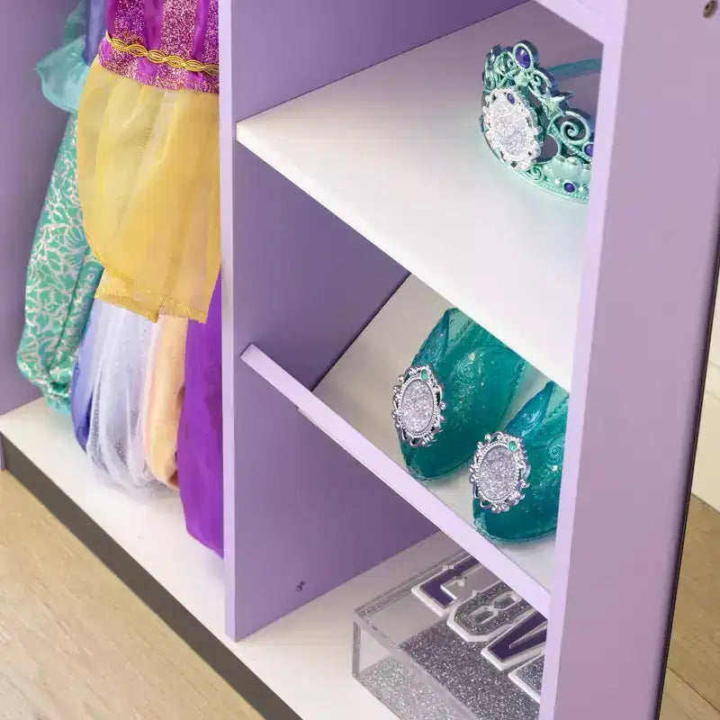 Humble Crew Meuble de Rangement pour Déguisements d'Enfants avec Miroir Violet