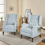 Fauteuils inclinables en tissu touffeté Walter (lot de 2) par Christopher Knight Home