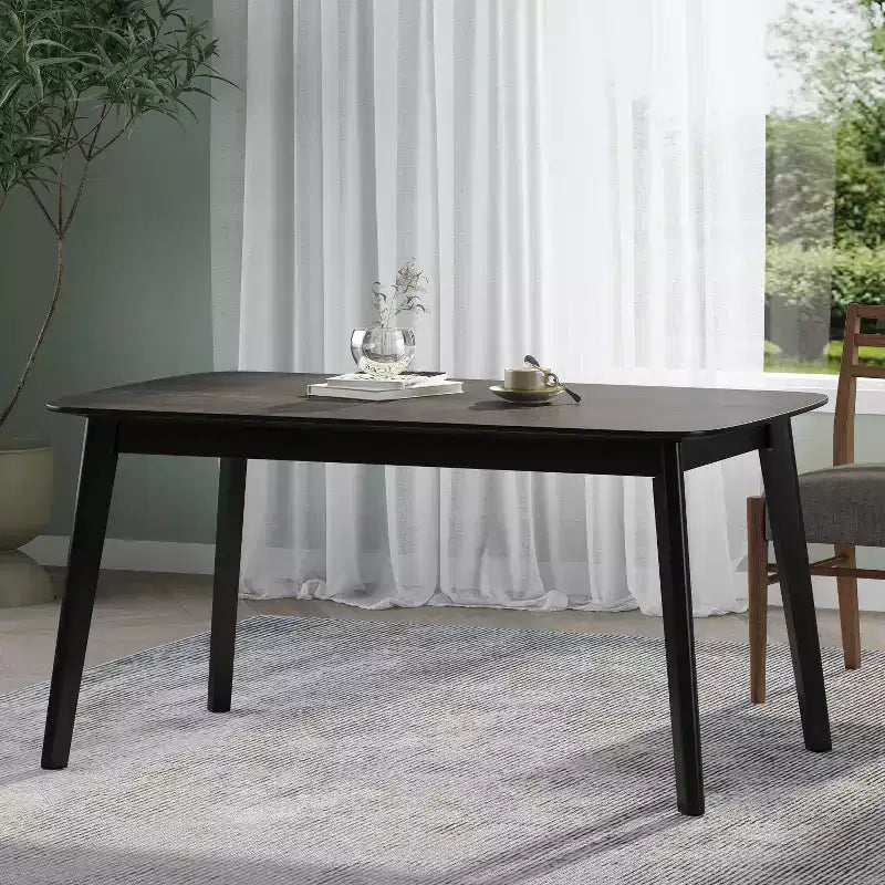 GDFStudio Anne Mid Century Modern Wood Dining Table