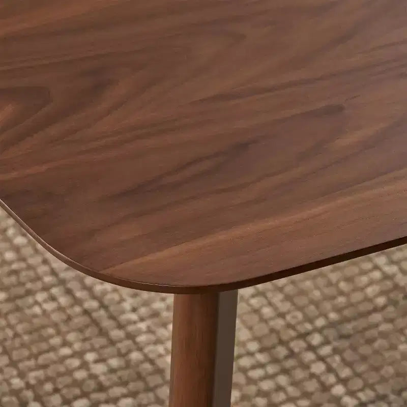 GDFStudio Anne Table à manger en bois moderne du milieu du siècle