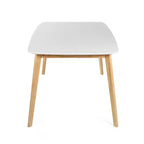 GDFStudio Anne Table à manger en bois moderne du milieu du siècle