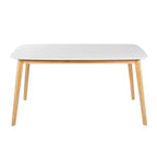 GDFStudio Anne Table à manger en bois moderne du milieu du siècle