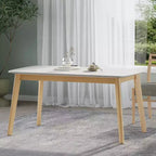 GDFStudio Anne Table à manger en bois moderne du milieu du siècle