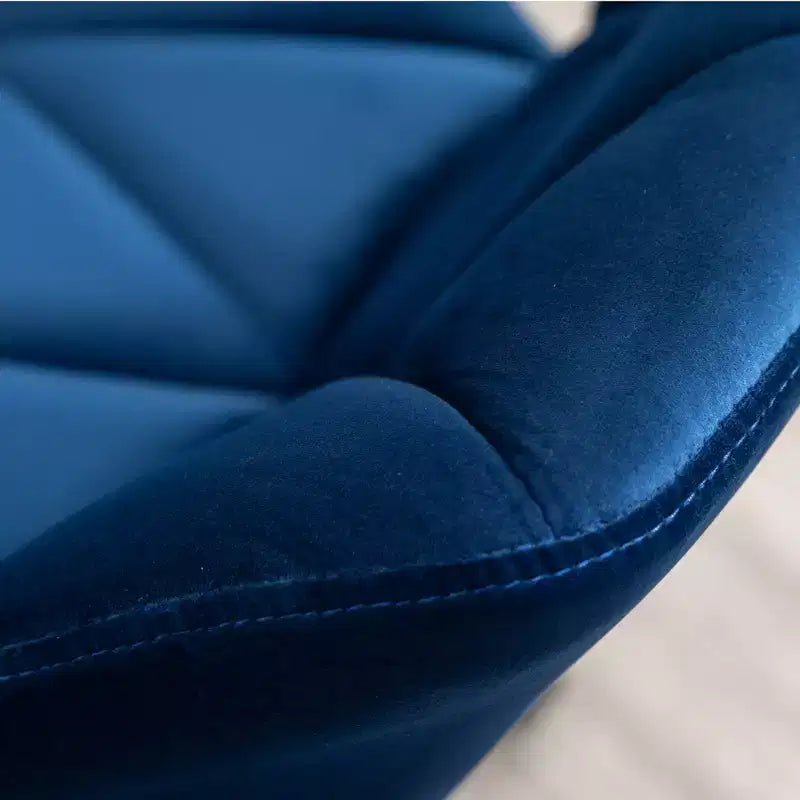 Fauteuil de bureau pivotant et réglable Eldon Diamond Tufted, bleu