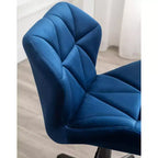 Fauteuil de bureau pivotant et réglable Eldon Diamond Tufted, bleu