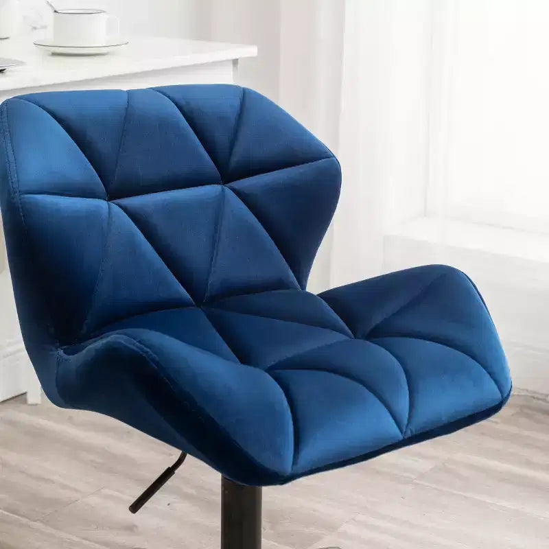 Fauteuil de bureau pivotant et réglable Eldon Diamond Tufted, bleu