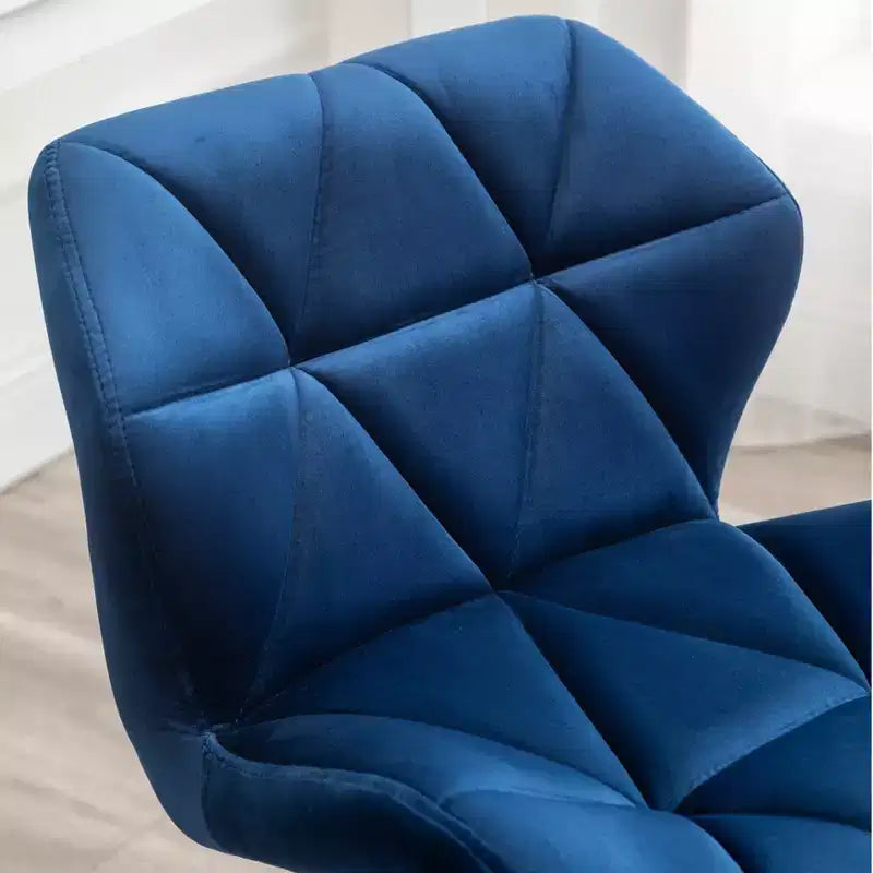 Fauteuil de bureau pivotant et réglable Eldon Diamond Tufted, bleu