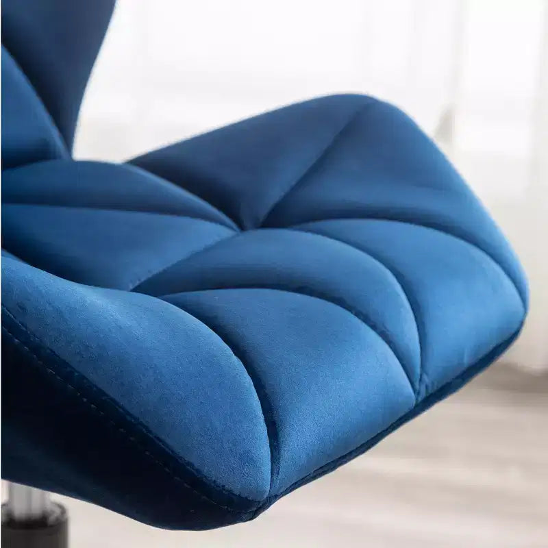 Fauteuil de bureau pivotant et réglable Eldon Diamond Tufted, bleu
