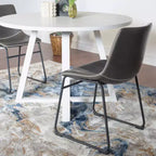 Ensemble de salle à manger rond Varna de Roundhill Furniture, table à manger en bois avec 2 chaises élégantes, 3 pièces