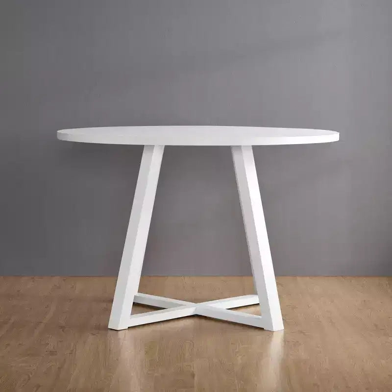 Ensemble de salle à manger rond Varna de Roundhill Furniture, table à manger en bois avec 2 chaises élégantes, 3 pièces