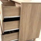 Commode à 6 tiroirs en rotin pour chambre à coucher, chiffonnier, table de chevet pour placard, organisateur de rangement pour couloir, salon, chambre à coucher
