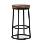 Christopher Knight Home Aurora Classic Indoor Wood and Metal 24 Counter Stool with Footrest, Brown/Black