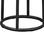 Tabouret de comptoir classique Christopher Knight Home Aurora de 24 po en bois et métal avec repose-pieds, marron/noir