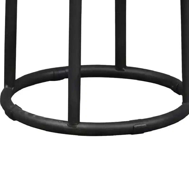 Tabouret de comptoir classique Christopher Knight Home Aurora de 24 po en bois et métal avec repose-pieds, marron/noir
