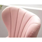 Tabourets de bar pivotants réglables rembourrés Ellston roses, lot de 2