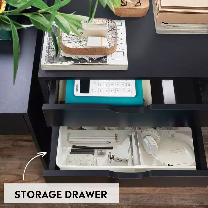 Commode à 5 tiroirs, commode de rangement en bois avec roulettes