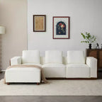 Christopher Knight Home Canapé d'angle en L rembourré Gianna avec oreillers, beige/marron