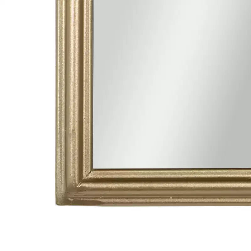 Miroir mural arqué Emma et Oliver avec détails de style baroque et verre à dos en aluminium pour une clarté optimale pour les entrées, les salles de bain et plus encore.