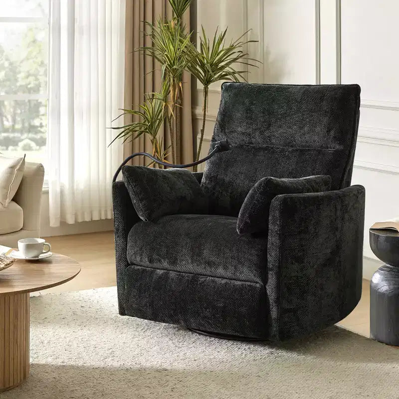 Fauteuil inclinable pivotant Julius 38 Power Rocking Nursery avec USB, lot de 2 | HULALA HOME
