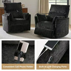 Fauteuil inclinable pivotant Julius 38 Power Rocking Nursery avec USB, lot de 2 | HULALA HOME