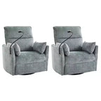 Fauteuil inclinable pivotant Julius 38 Power Rocking Nursery avec USB, lot de 2 | HULALA HOME