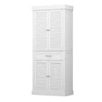 Meuble de rangement en bois Famapy avec 4 portes et persiennes