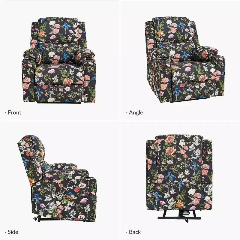 Fauteuil inclinable releveur électrique Leo avec massage et chaleur | HULALAHOME