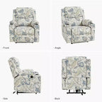 Fauteuil inclinable releveur électrique Leo avec massage et chaleur | HULALAHOME