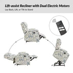Fauteuil inclinable releveur électrique Leo avec massage et chaleur | HULALAHOME