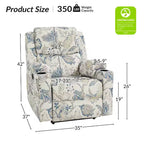 Fauteuil inclinable releveur électrique Leo avec massage et chaleur | HULALAHOME