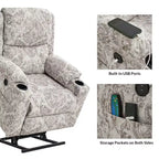 Fauteuil inclinable releveur électrique Leo avec massage et chaleur | HULALAHOME