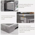 Commode à 5 tiroirs de style campagnard de 46 pouces pour chambre à coucher, chiffonnier haut en bois avec texture naturelle pour chambre à coucher, salon