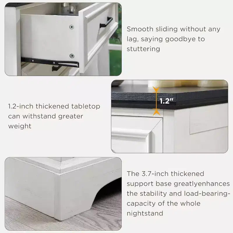 Commode à 5 tiroirs de style campagnard de 46 pouces pour chambre à coucher, chiffonnier haut en bois avec texture naturelle pour chambre à coucher, salon