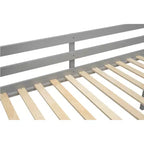 Lit bas mezzanine en bois avec échelle, format double/complet 4O - ModernLuxe