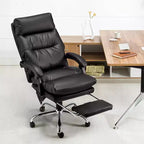 Chaise de bureau de direction EROMMY avec massage 4 points et repose-pieds