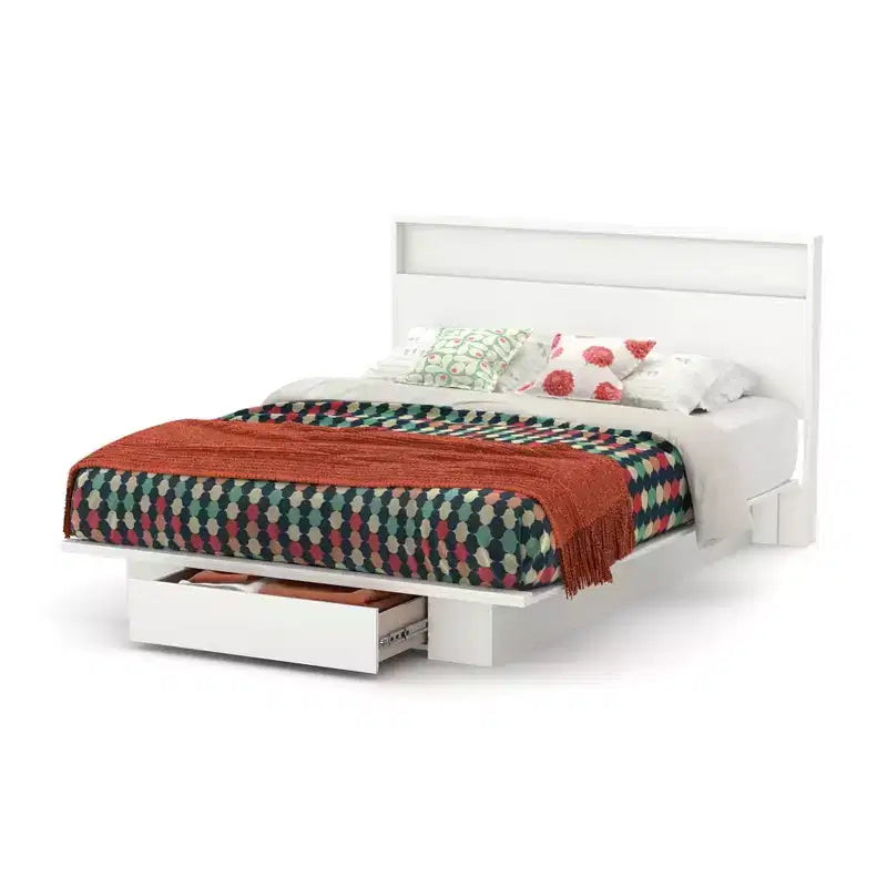 Tête de lit HomeStock avec étagère, 54/60 pouces, taille lit double/grand lit